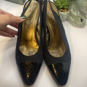 Vintage Yves Saint Laurent Black Women's Shoes